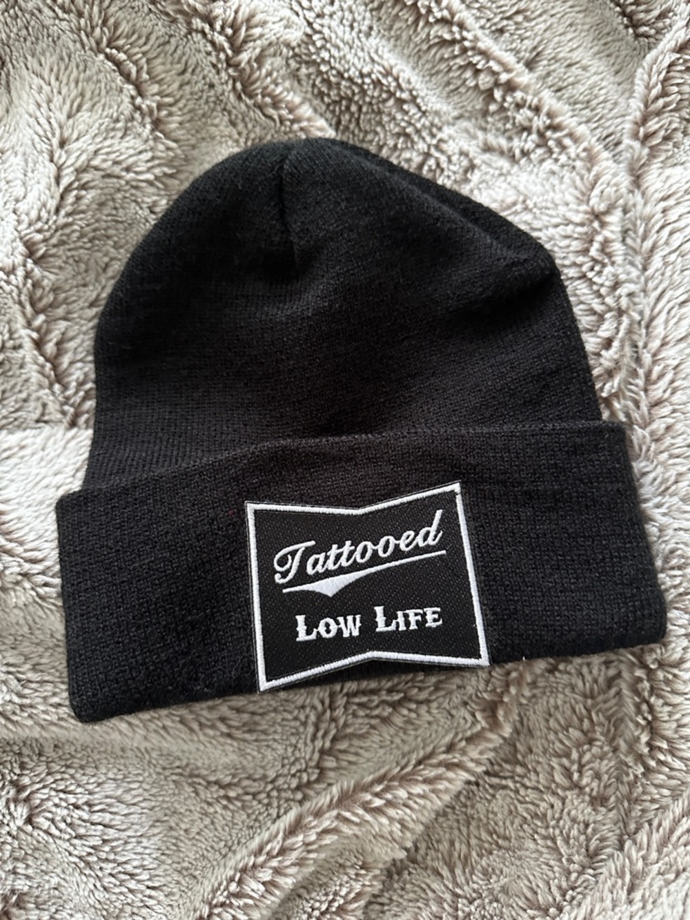 Inked Magazine Black Beanie Hat/ Tuque